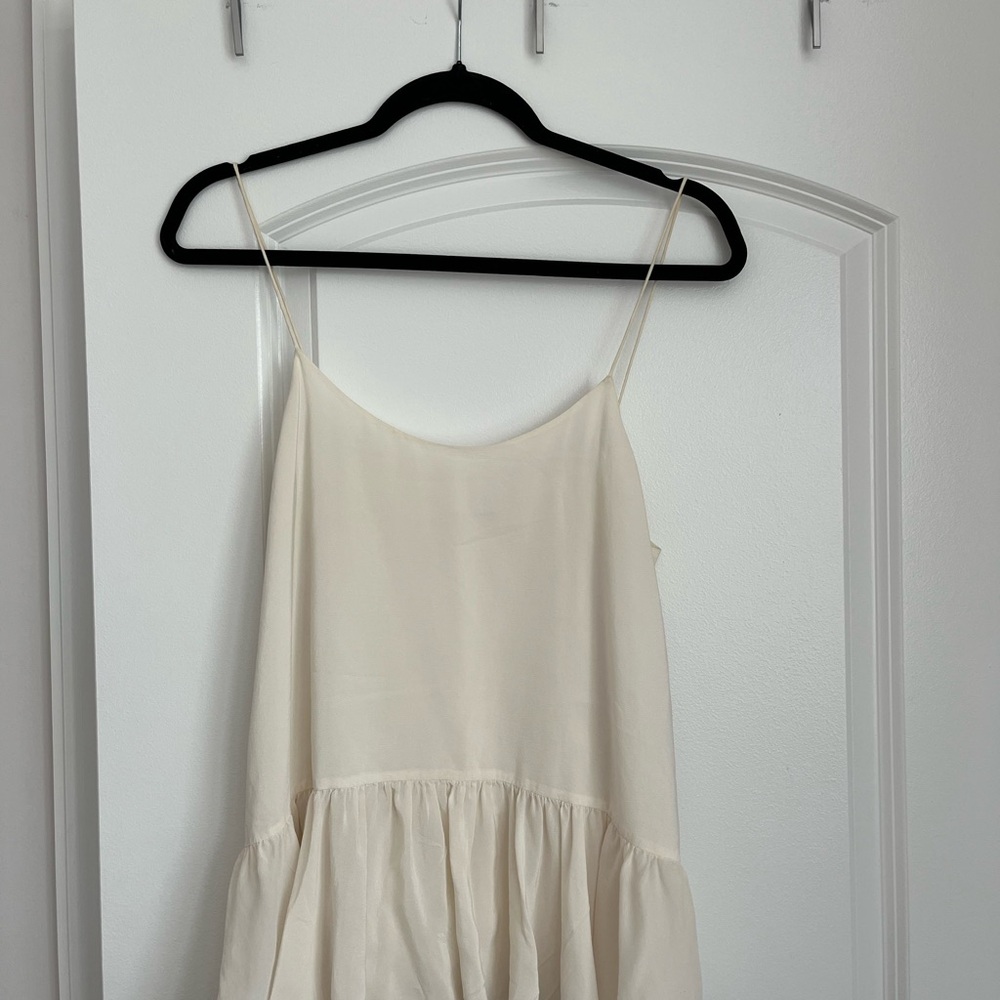 Club Monaco Cream Spaghetti Strap Blouse